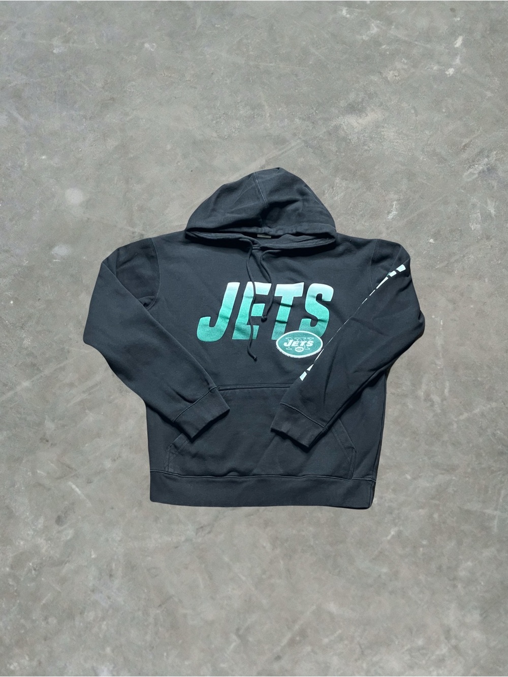 New York Jets Junk Food Hoodie Mens Size M NFL Football Black/Green